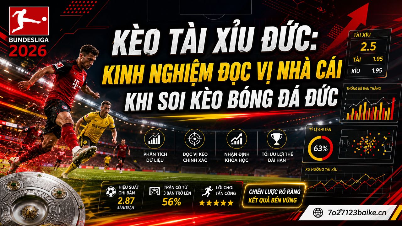 Kèo tài xỉu Đức: Kinh nghiệm đọc vị nhà cái khi soi kèo bóng đá Đức