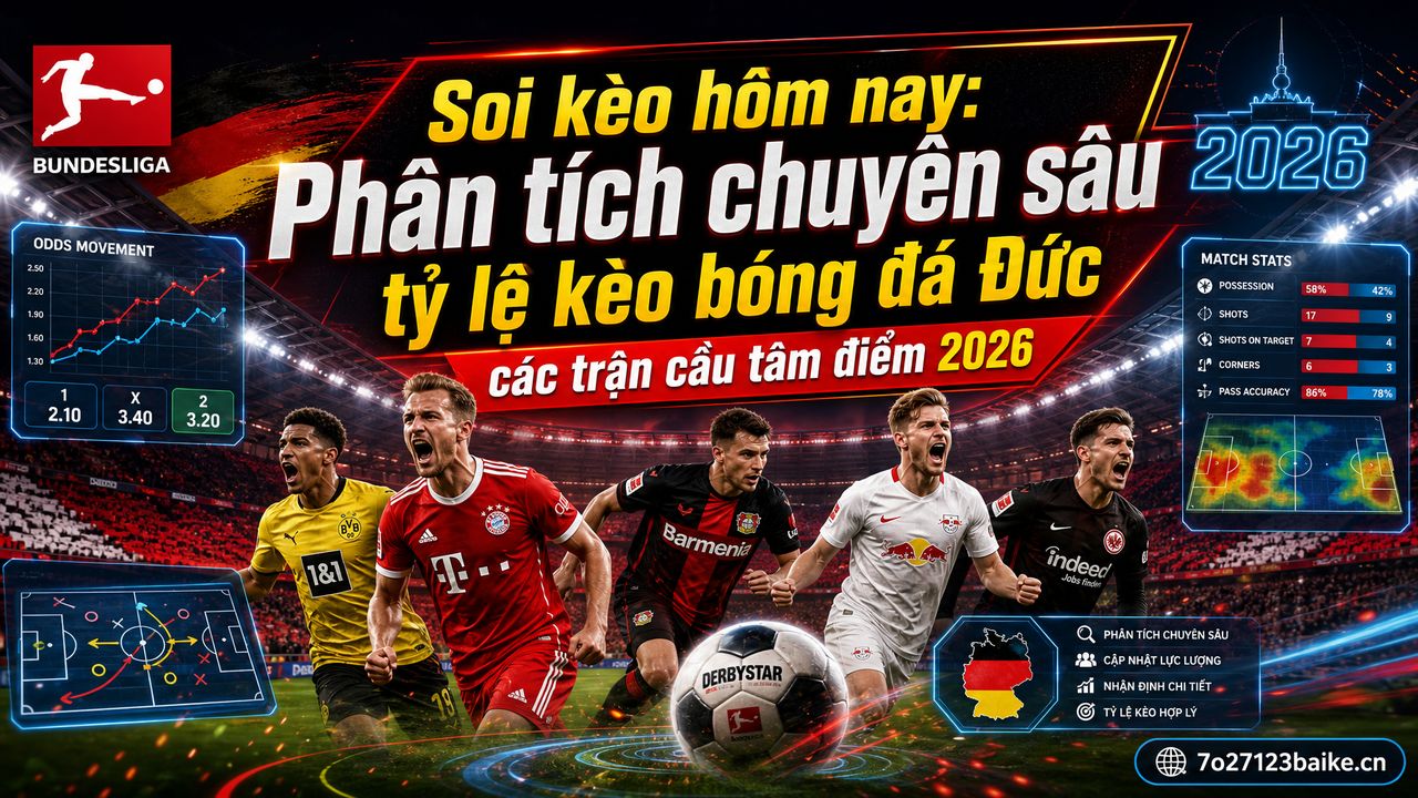 Soi kèo hôm nay: Phân tích chuyên sâu tỷ lệ kèo bóng đá Đức các trận cầu tâm điểm 2026